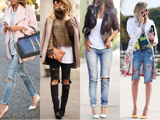 Fall Layering Looks 12 Ways to Wear the Distressed Denim Trend for .