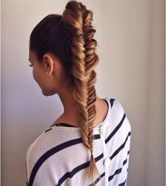 Fishtail Pony Braid - Trends & Style | Fishtail hairstyles, Long .