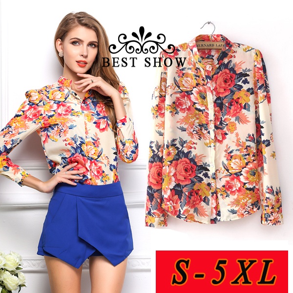 Floral Button Down Shirt Outfits For Ladies .