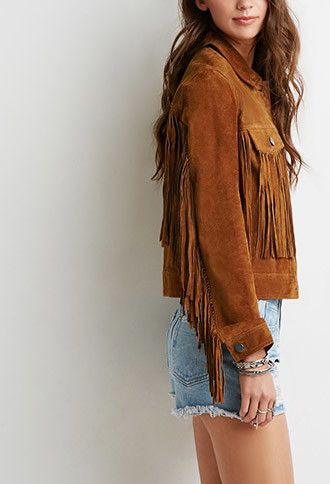 Suede Fringe Jacket | Suede fringe jacket, Fringe jacket outfit .
