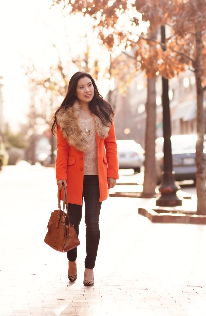 23 Fur Collar Coat Outfit Ideas For Elegant Ladies - Styleohol