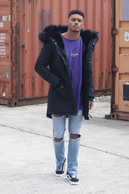 20 Men Outfits With A Fur Parka For Fall And Winter - Styleohol