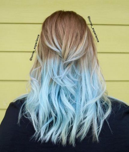 Hair Color Pastel Highlights Light Blue 29+ Ideas | Dyed hair blue .