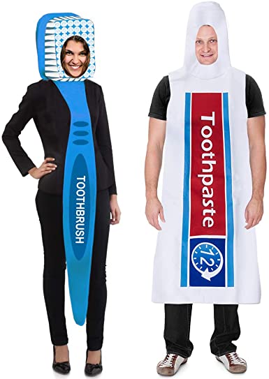 Amazon.com: Couples Costumes - Toothbrush and Toothpaste Costume .