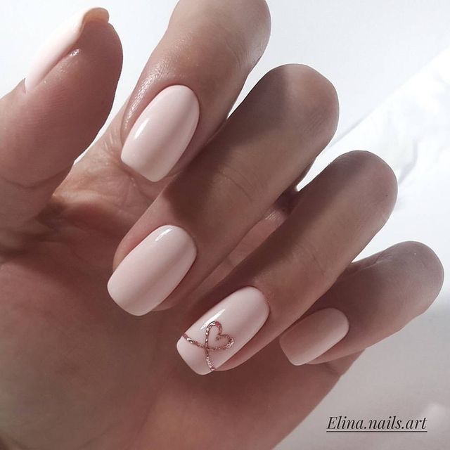 Wedding Manicure Inspiration | Nail designs valentines, Heart nail .