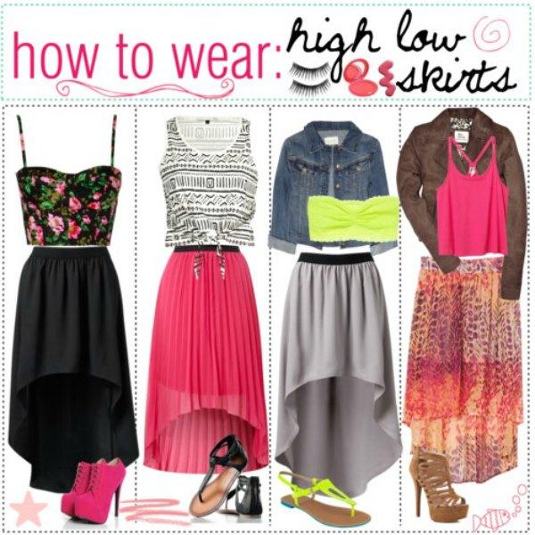 How to wear the high low skirts | | Just Trendy Gir