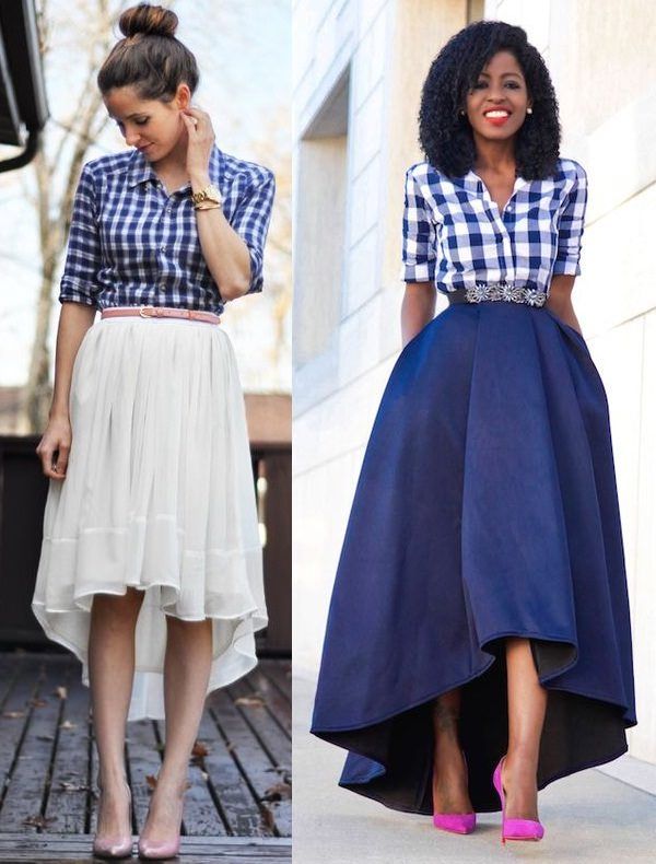 Stylish and Fabulous Ideas to Wear Skirts in Style | High low .