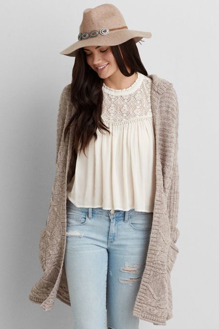 American Eagle - American Eagle Outfitters AEO Oversized Hooded .