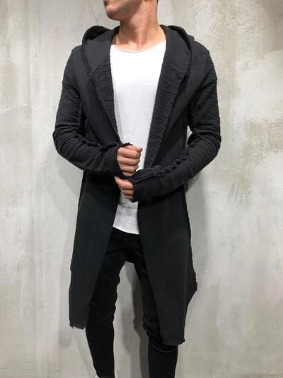 Oversized Hooded Cardigan 3984 | Mens fashion cardigan, Stylish .