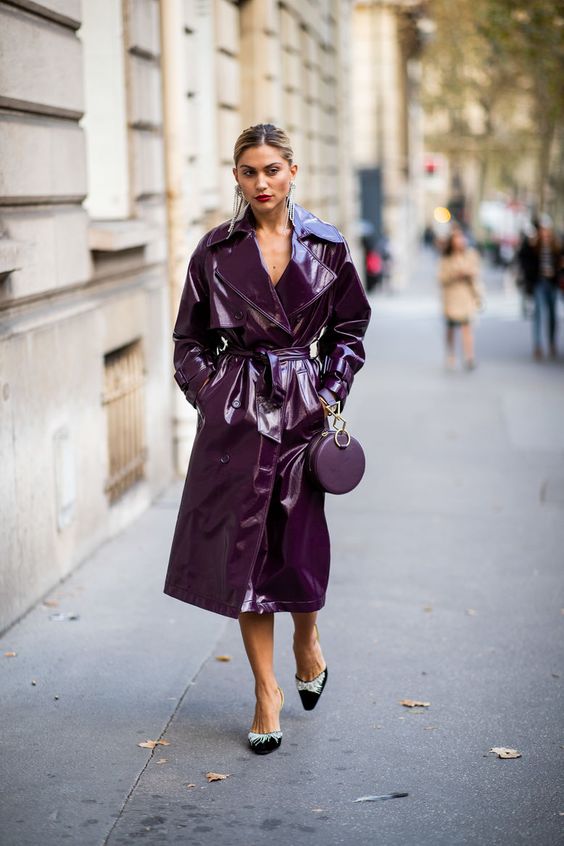 15 Ways To Style A Lacquered Trench This Fall - Styleohol