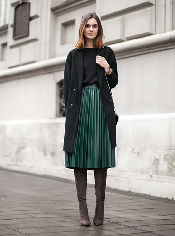 How To Style A Midi Skirt For Winter: 15 Ideas - Styleohol