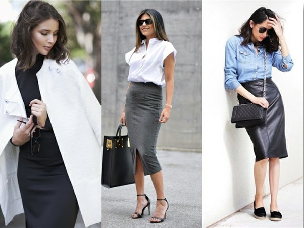 What should I wear with a black pencil skirt? - Quo