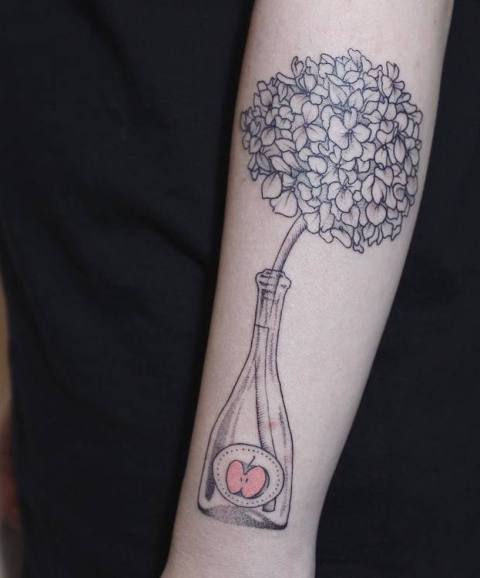 18 Hydrangea Tattoo Ideas For Romantic Ladies - Styleohol