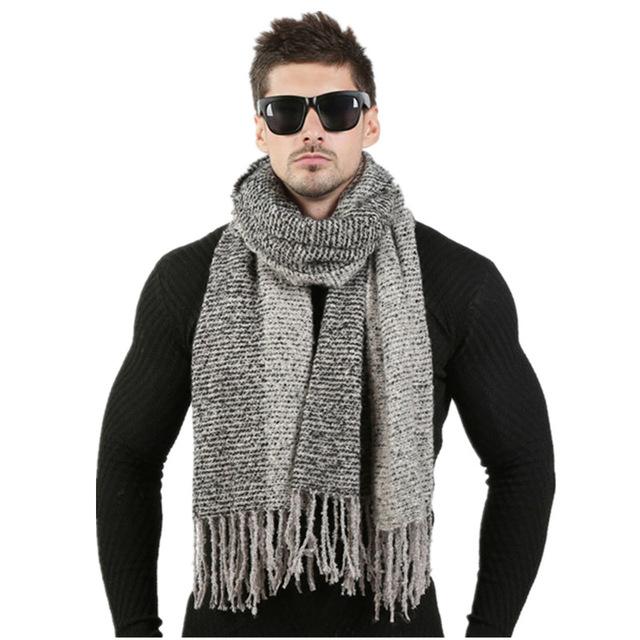 Newest 70cm*200cm Men Fashion Design Scarves Men Winter Wool .