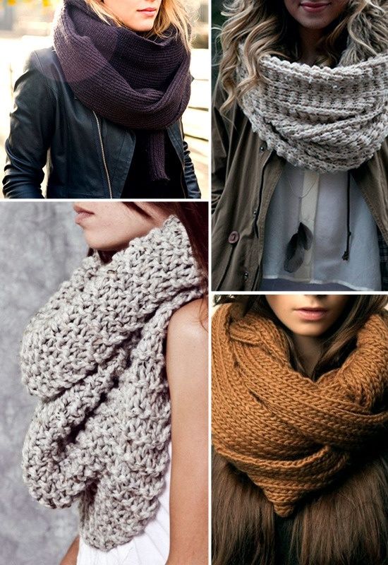 Trend Fall-Winter Looks With Knit Scarves