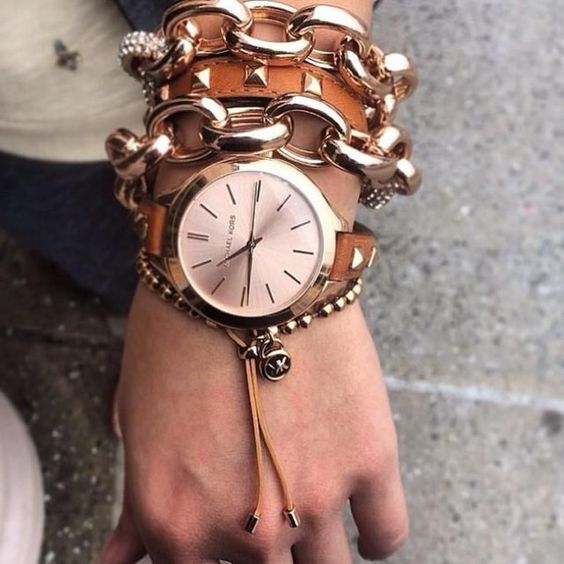 15 Ways To Layer Bracelets With A Watch - Styleohol