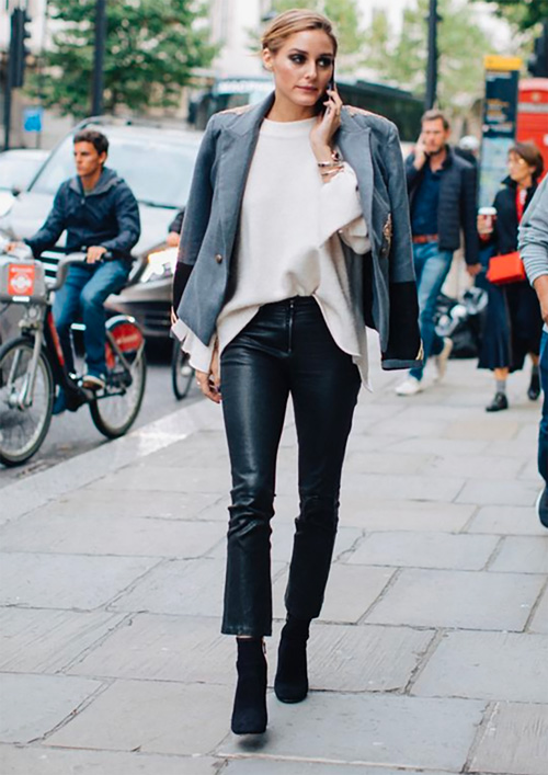 How to wear cropped leather pants? - TrendSurviv