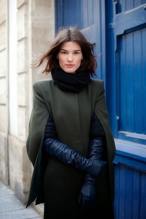 How to Wear: Long Leather Gloves | Fashion, Style, Gloves fashi