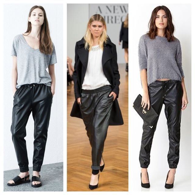 Faux Leather Joggers (Best Friend Style) | Leather joggers .