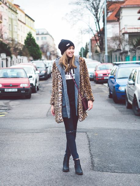eine Tasse Stil, Blogger, Pullover, Winteroutfits, Leopardenmuster.