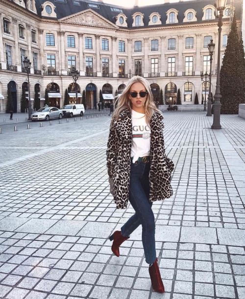 cheetah print jacket | Fashion, Street style outfit, Classy winter .