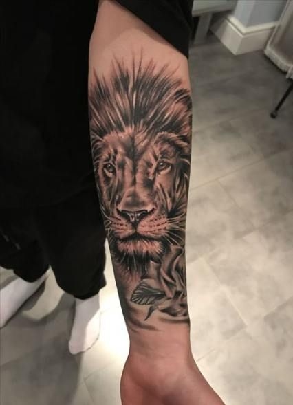 17 Trendy tattoo arm lion men | Lion forearm tattoos, Lion tattoo .