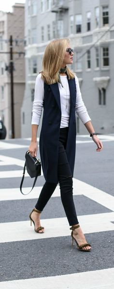 Outfits With Long Vests – thelatestfashiontrends.c