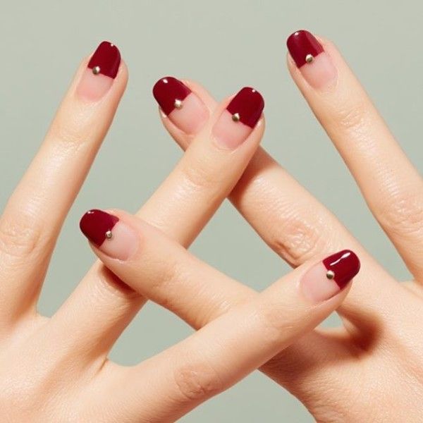 Nail Art You Can Actually Wear To Work | Minimalist nails, Red .