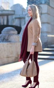 24 Outfits With Marsala Scarves For Ladies - Styleohol