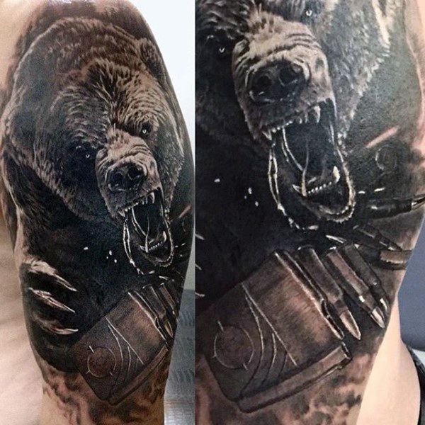 60 Bear Tattoo Designs For Men - Masculine Mauling Machine .