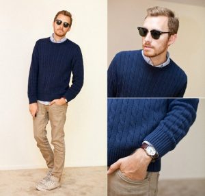 Men's Cable Knit Style | Famous Outfi