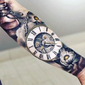Clock Tattoos for Men | Pocket watch tattoos, Watch tattoos, Watch .