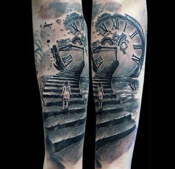 Top 80 Mind-Blowing Clock Tattoos [2020 Inspiration Guide] | Clock .