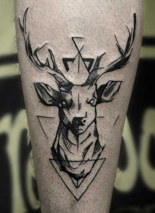 Men-Geometric-Deer-Tattoos.jpg 500×686 pixels | Cool tattoos for .