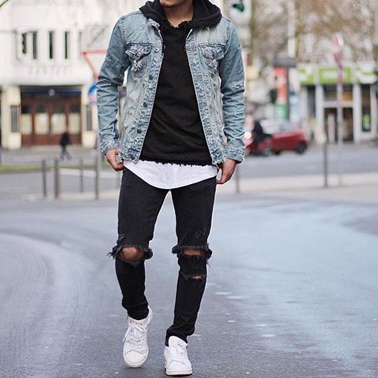 20 Men Looks With A Denim Jacket To Wear This Spring - Styleohol