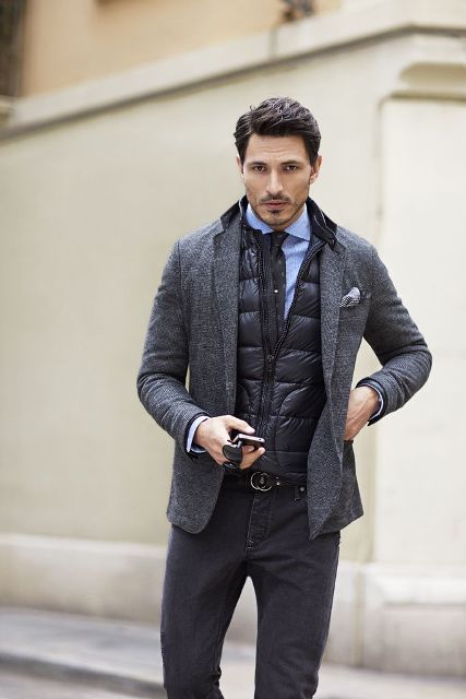 21 Puffer Vest Outfits For Men | Mannenoutfit, The sartorialist .