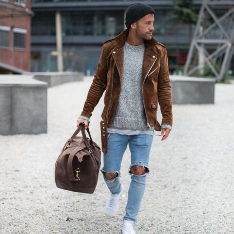 24 Suede Jacket Outfits For Stylish Men - Styleohol