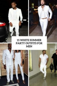 white party summer outfits for men cover | White party outfit .