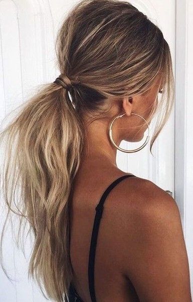 Tousled Low Ponytail | Hair styles, Ponytail hairstyles easy, Long .