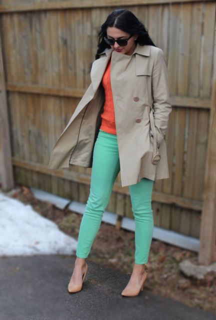 22 Women Outfits With Mint Pants To Repeat - Styleohol