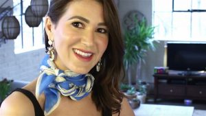 How to tie a silk scarf like a p