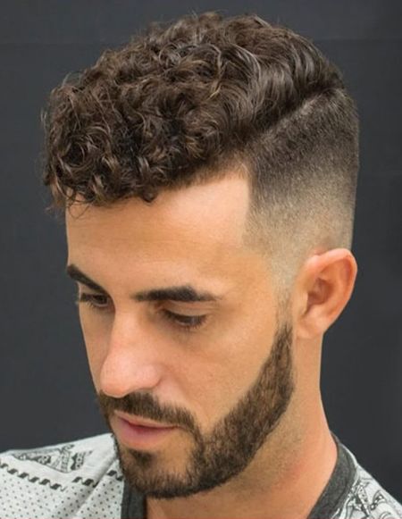 Natural Curly Mens Haircuts with Strict Fade | | Curly hair styles .