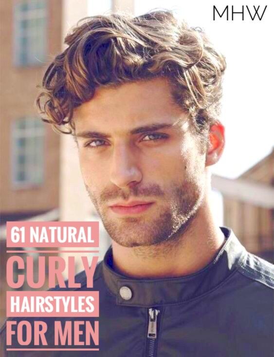 61 Natural Curly Hairstyles for Men | Wavy hair men, Latest men .