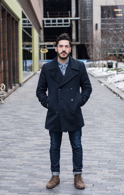 Navy Blue Coat Outfits For Men – thelatestfashiontrends.c