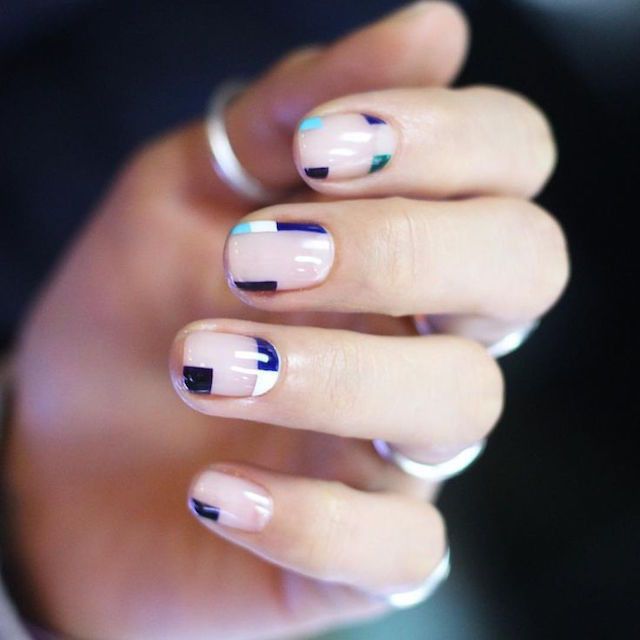 Negative Space Nail Art To Show Your Manicurist | Minimalist nails .