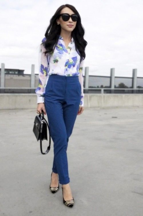 20 Office Appropriate Women Outfits With Floral Prints | Womens .