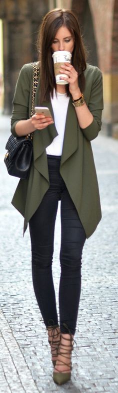 20+ Best Olive green cardigan images in 2020 | casual outfits .