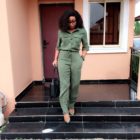 21 Olive Green Romper And Jumpsuit Outfits For Ladies - Styleohol