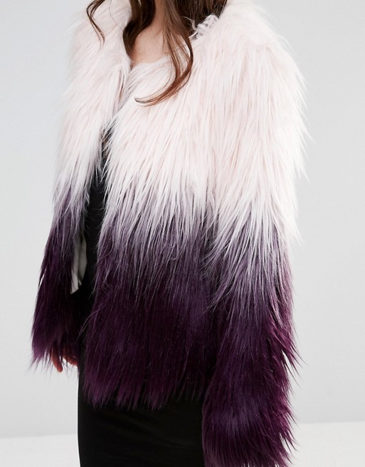 Barney's Originals Ombre Faux Fur Coat | AS