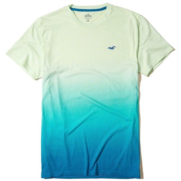 Hollister Must-Have Ombré Crew T-Shirt ($20) ❤ liked on Polyvore .